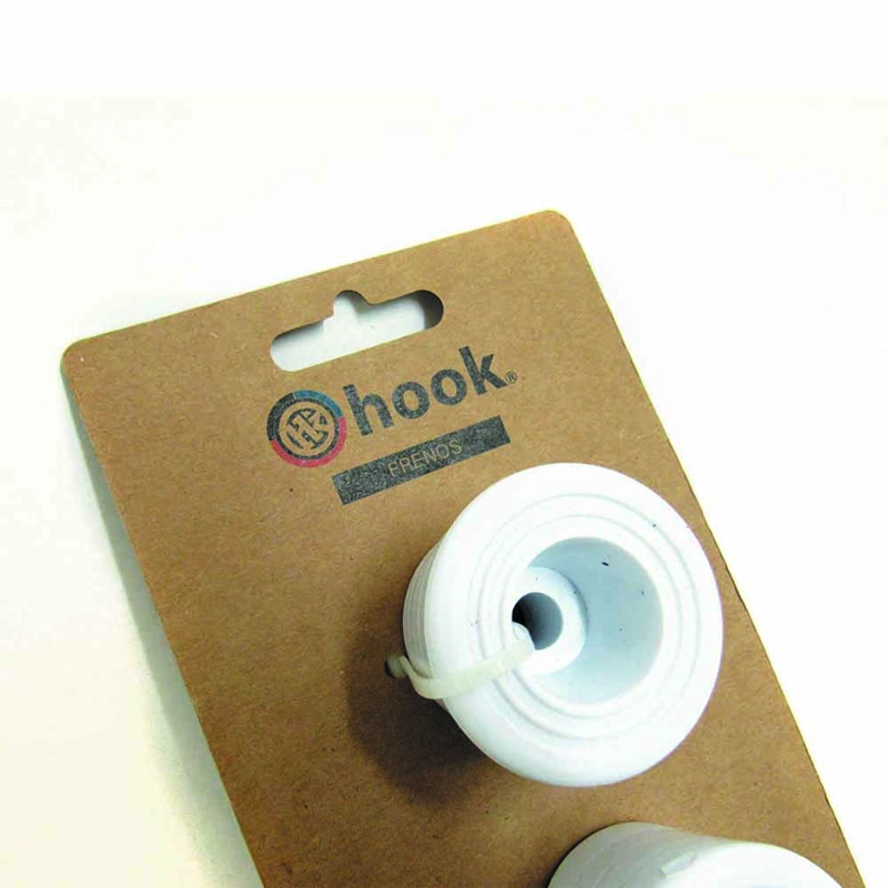 FRENOS HOOK B-PW-172 PARA PATINES SCHOOL BLANCO 2 UNIDADES - 2