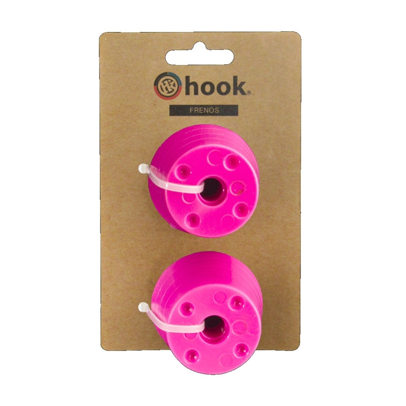 FRENOS HOOK B-PW-172 PARA PATINES SCHOOL ROSADO 2 UNIDADES - 1