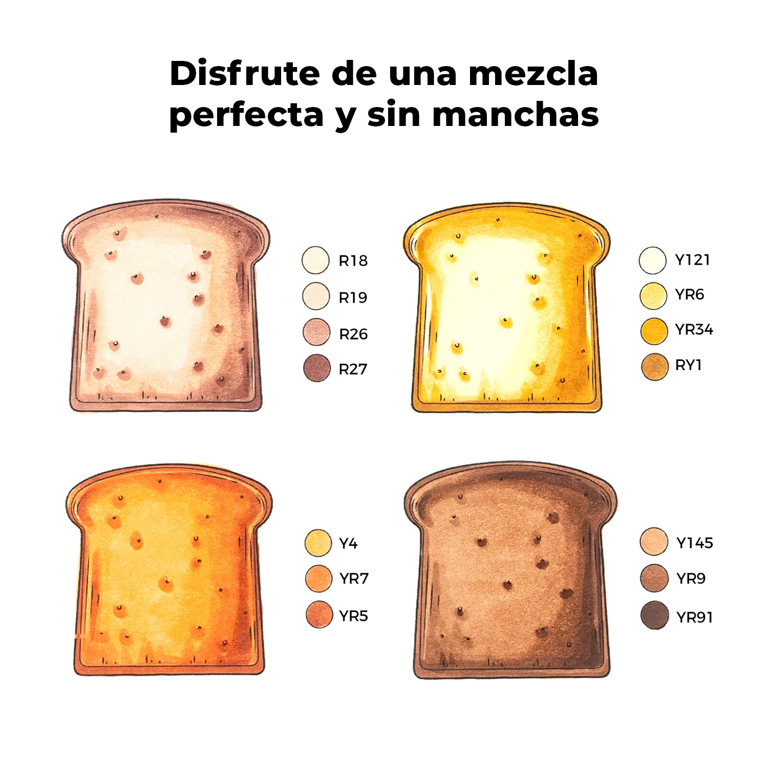 OHUHU 36 MARCADORES BASE ALCOHOL TONOS PIEL PINCEL & FINA - 5