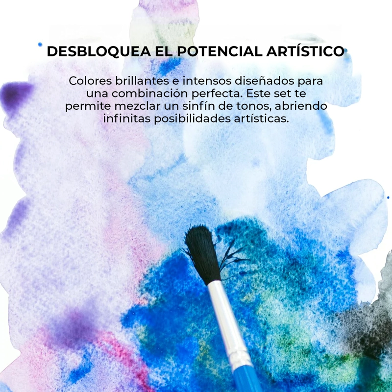 GRABIE SET ACUARELA DE BOLSILLO + PINCEL 12 COLORES OCE ANO - 7
