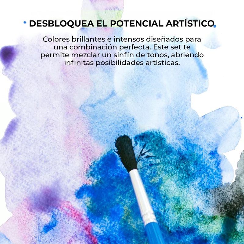 GRABIE SET ACUARELA BOLSILLO + PINCEL 12 COLORES DE PAISAJES - 7