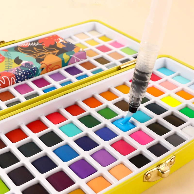 GRABIE SET DE ACUARELAS PREMIUM TODO EN UNO 100 COLORES - 7