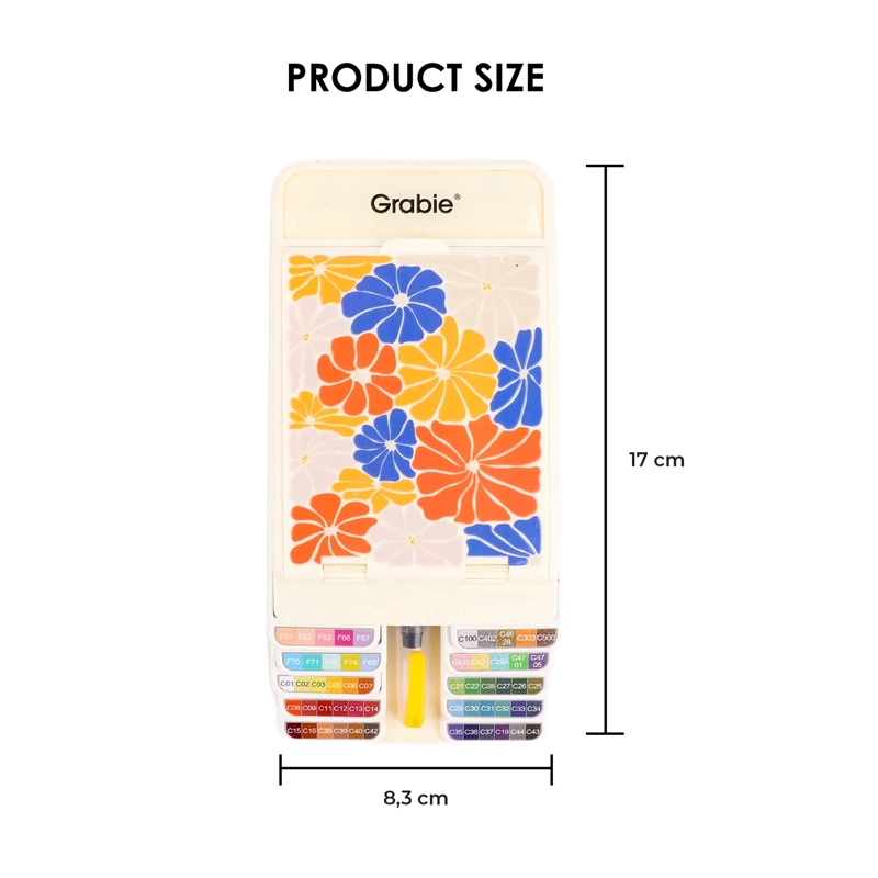 GRABIE SET DE ACUARELA PLEGABLE DE 56 COLORES CON PINCEL - 3