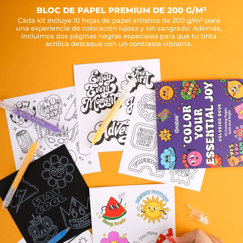 KIT BOLD & BRIGHT 12 BOLIGRAFOS + BLOC COLORES DEL BOSQUE - 6