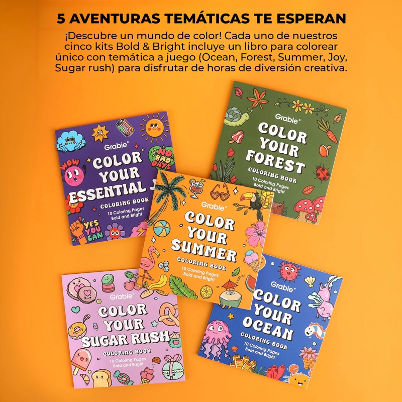 KIT BOLD & BRIGHT 12 BOLIGRAFOS + BLOC COLORES DEL BOSQUE - 8