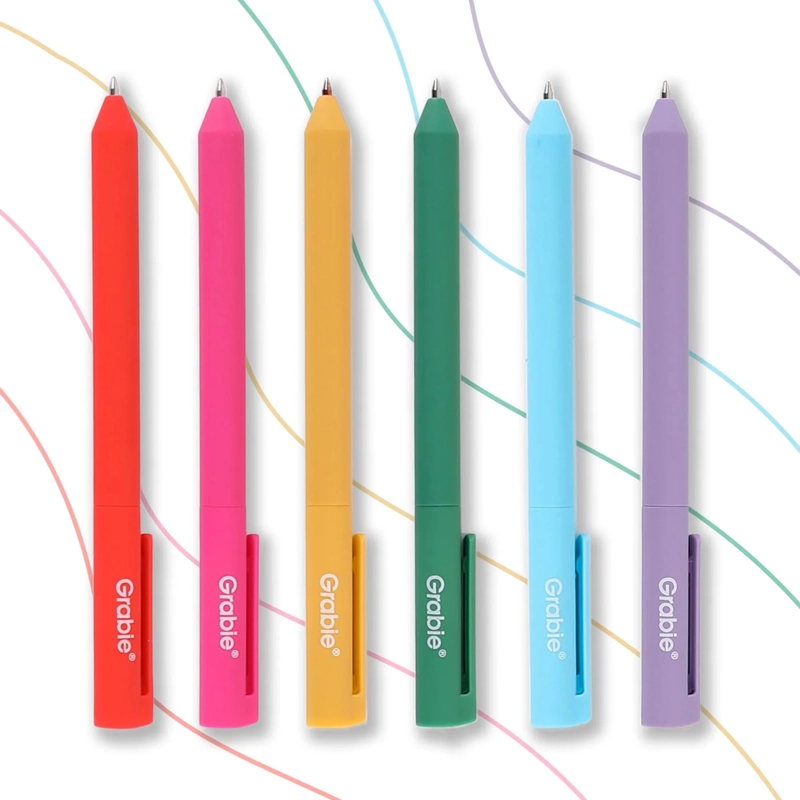GRABIE SET DE 20 BOLIGRAFOS DE GEL RETRACTILES DE COLORES - 8