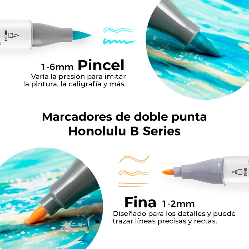 OHUHU 48 MARCADORES DE ALCOHOL PASTEL SWEETNESS PINCEL&FINA - 4
