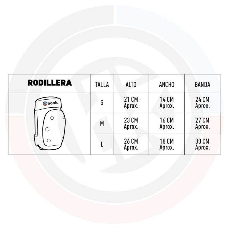 RODILLERAS HOOK 407 BLACK M - 4