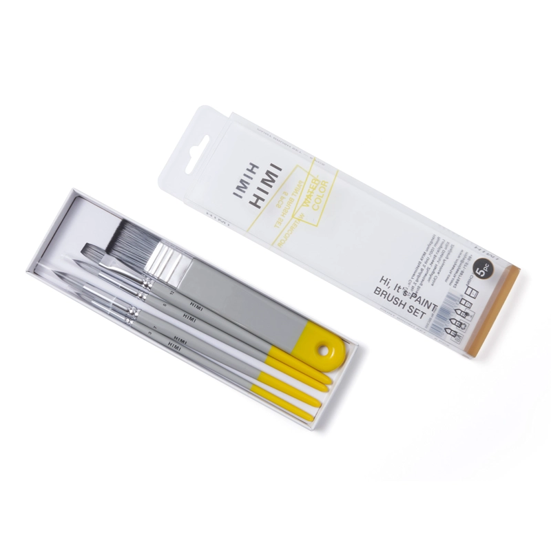 HIMI SET DE 5 PINCELES PARA ACUARELA MULTIFORMA GRIS - 2