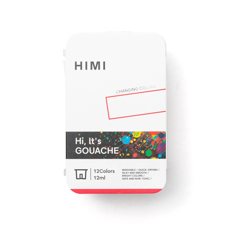 HIMI SET GOUACHE 12 COLORES 12ML (8 CAMALEON Y 4 METALICOS) - 2