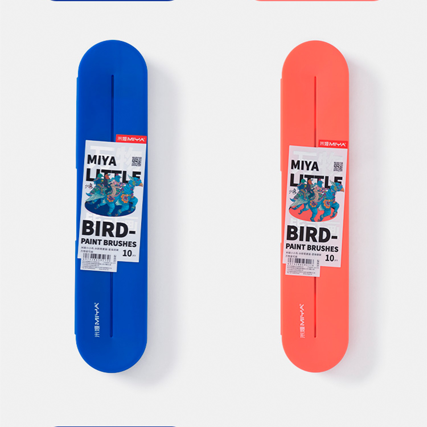 MIYA SET DE 10 PINCELES LITTLE BIRD MULTIFORMA ESTUCHE AZUL - 3