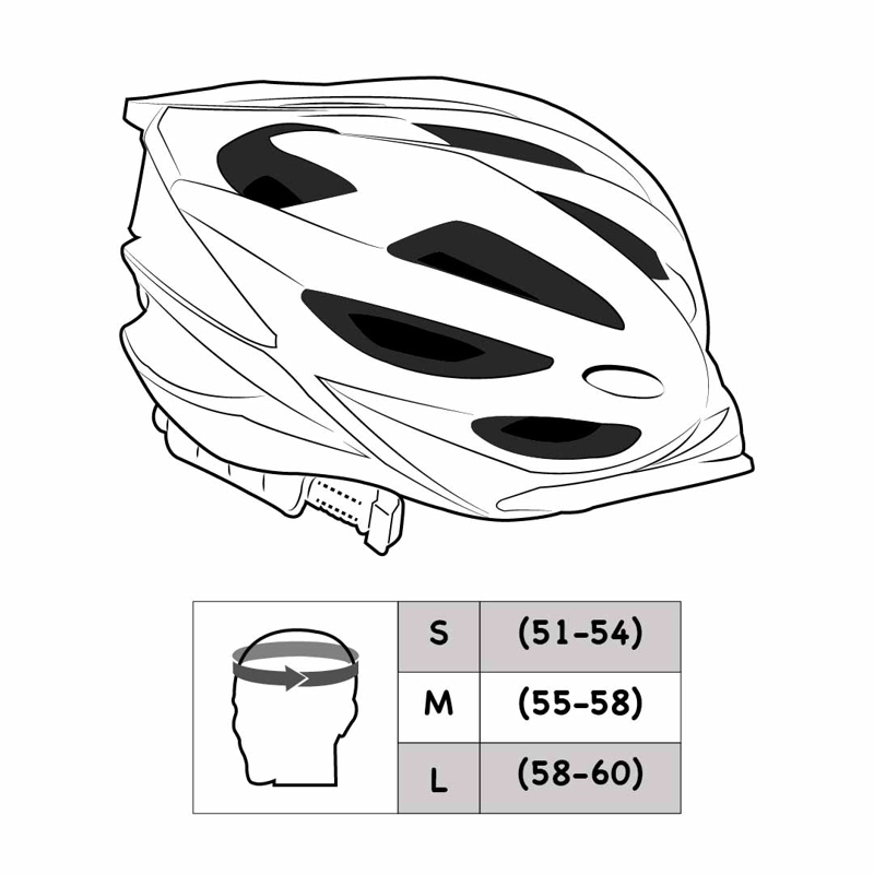 CASCO HOOK SPORT NEGRO TALLA M(55-58CM) - 4