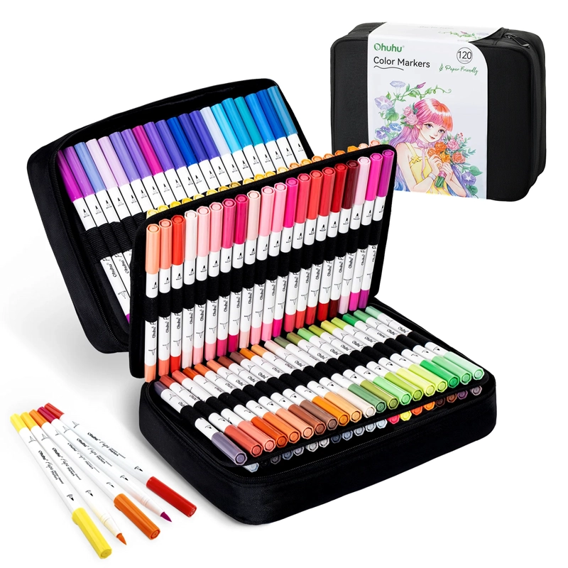 OHUHU 120 MARCADOR AGUA PUPE PAPERFRIENDLY PINCEL TIRALINEAS - 1