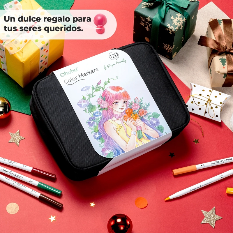 OHUHU 120 MARCADOR AGUA PUPE PAPERFRIENDLY PINCEL TIRALINEAS - 5