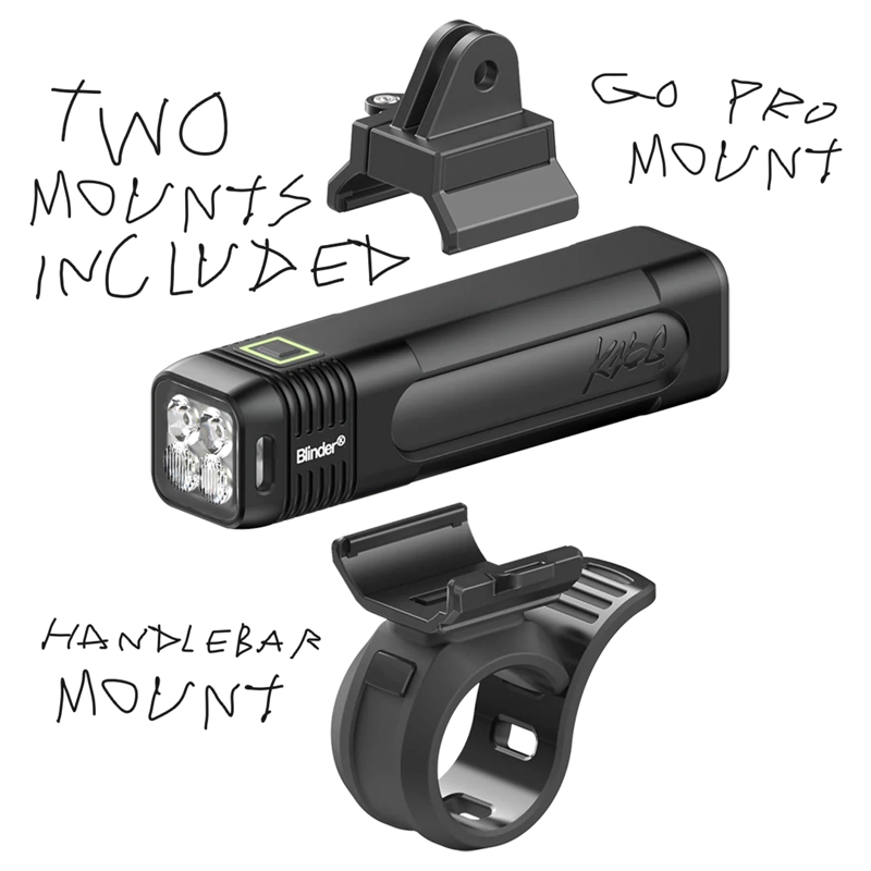SET DE LUCES KNOG BLINDER PRO 1000LM + BLINDER SQUARE 100LM - 2