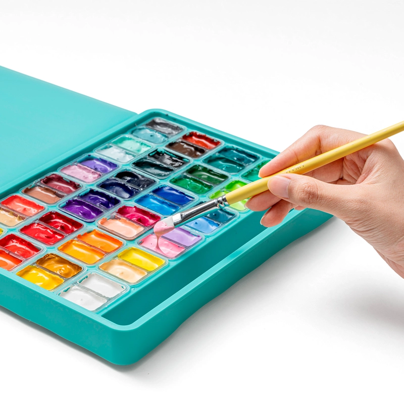 HIMI KIT PORTATIL GOUACHE 48 COLORES 12G + 12 ACCESORIOS - 4