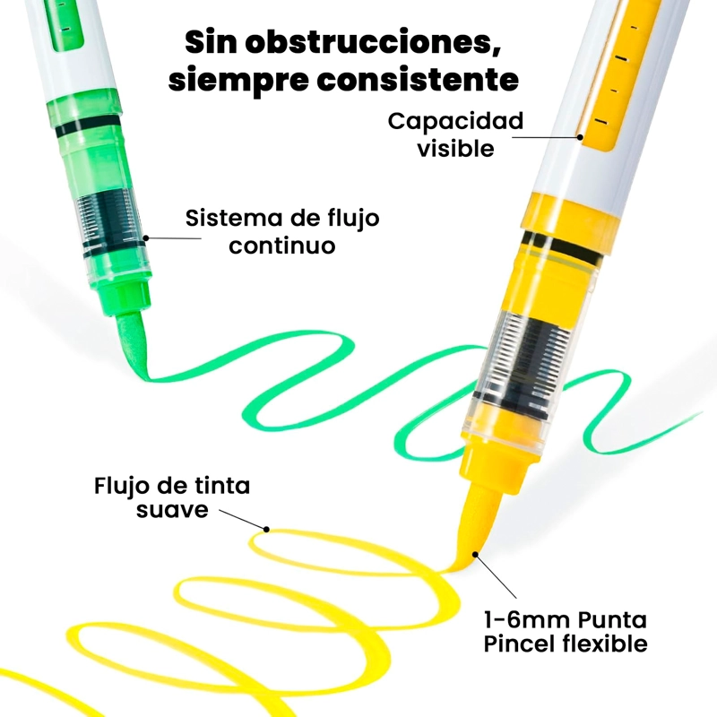 OHUHU 120 MARCADORES ACRILICOS KAHUKU DIRECT PUNTA PINCEL - 3