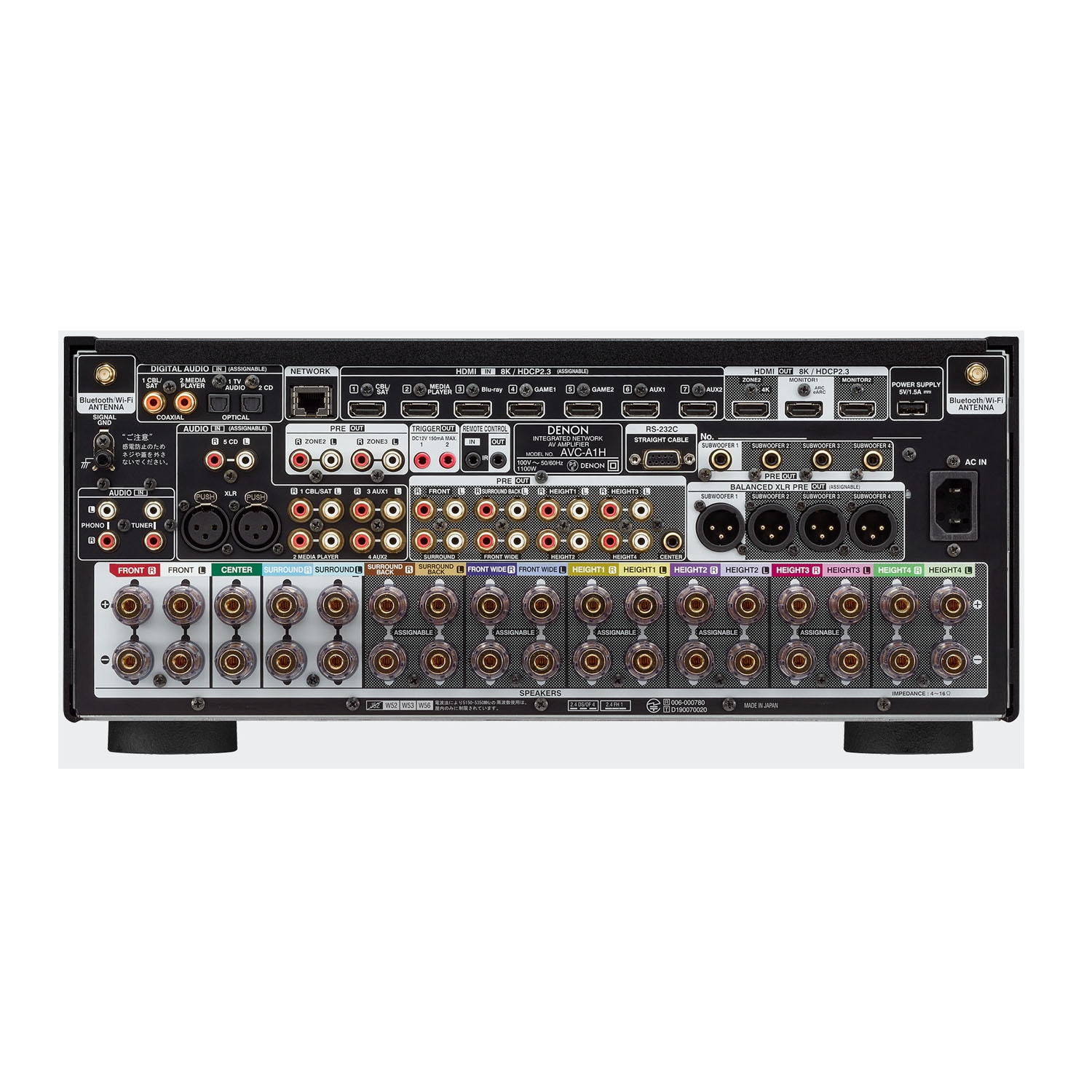 AMPLIFICADOR DENON AV 15.4 CH 8K CON STREAMER AVC-A1H - 3