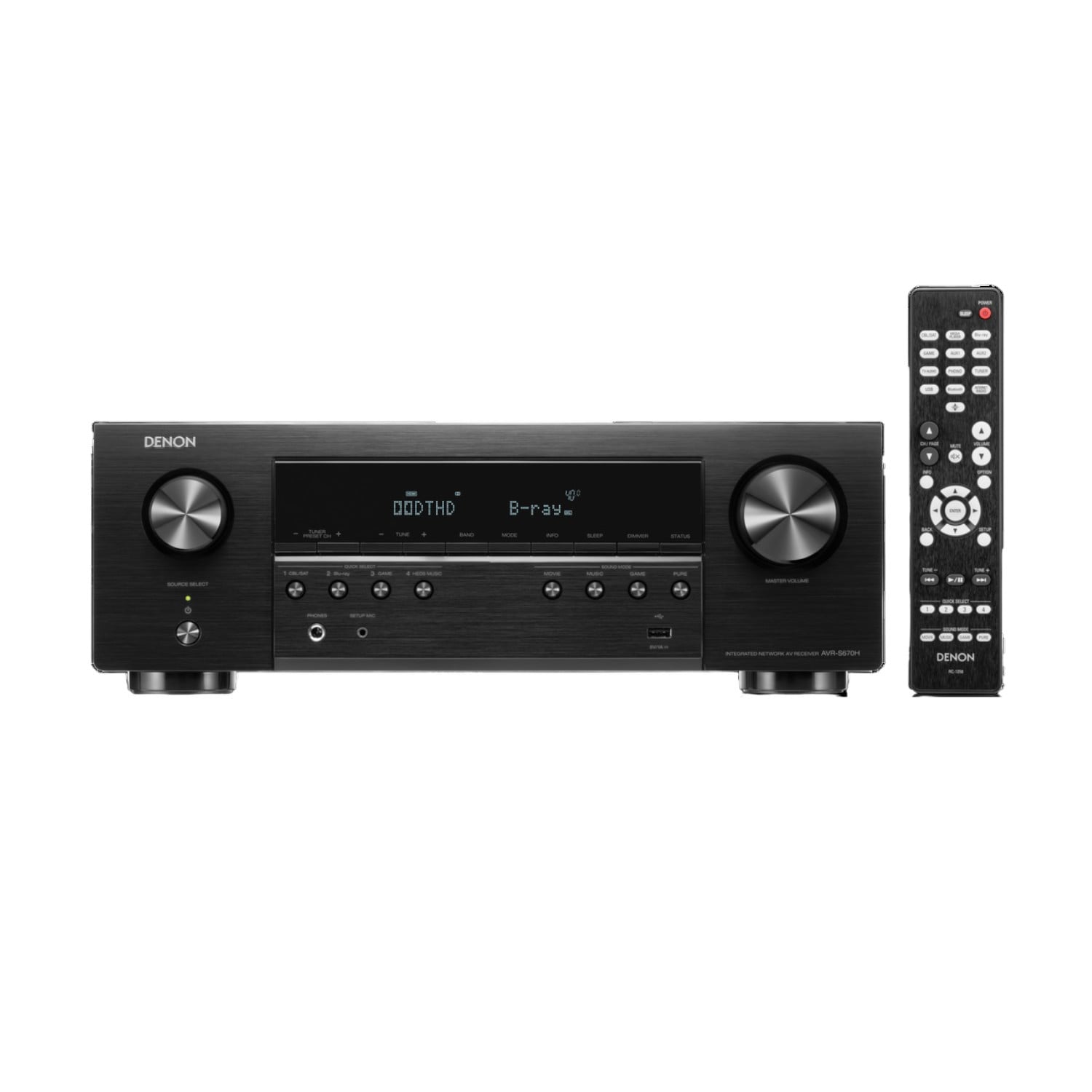 RECEIVER DENON A/V 5.2 8K WIFI AVRS670HBK - 5