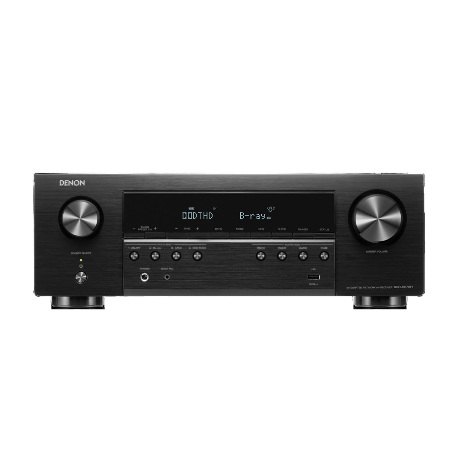 RECEIVER DENON A/V 5.2 8K WIFI AVRS670HBK - 6