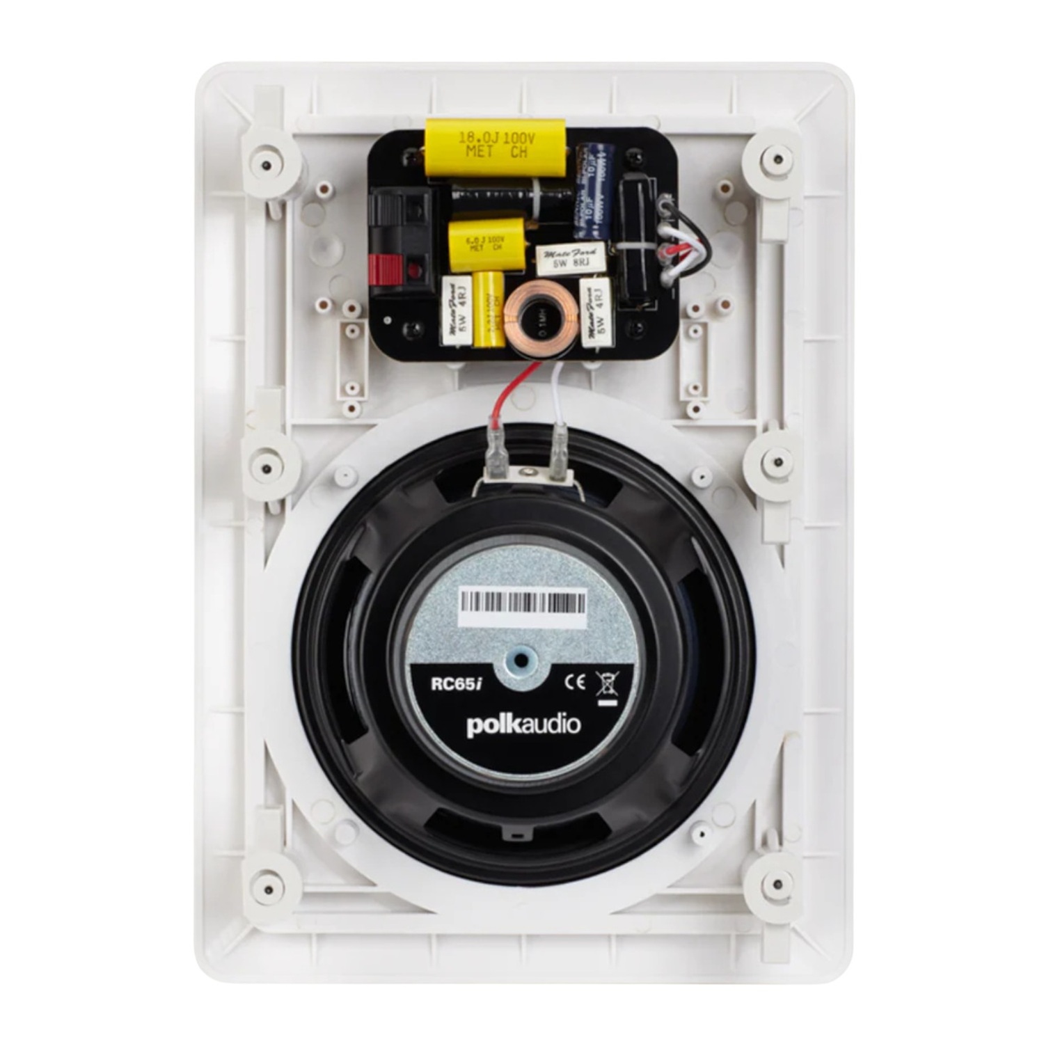 PAR DE PARLANTES EMPOTRADOS RECTANGULAR POLKAUDIO RC65I - 2