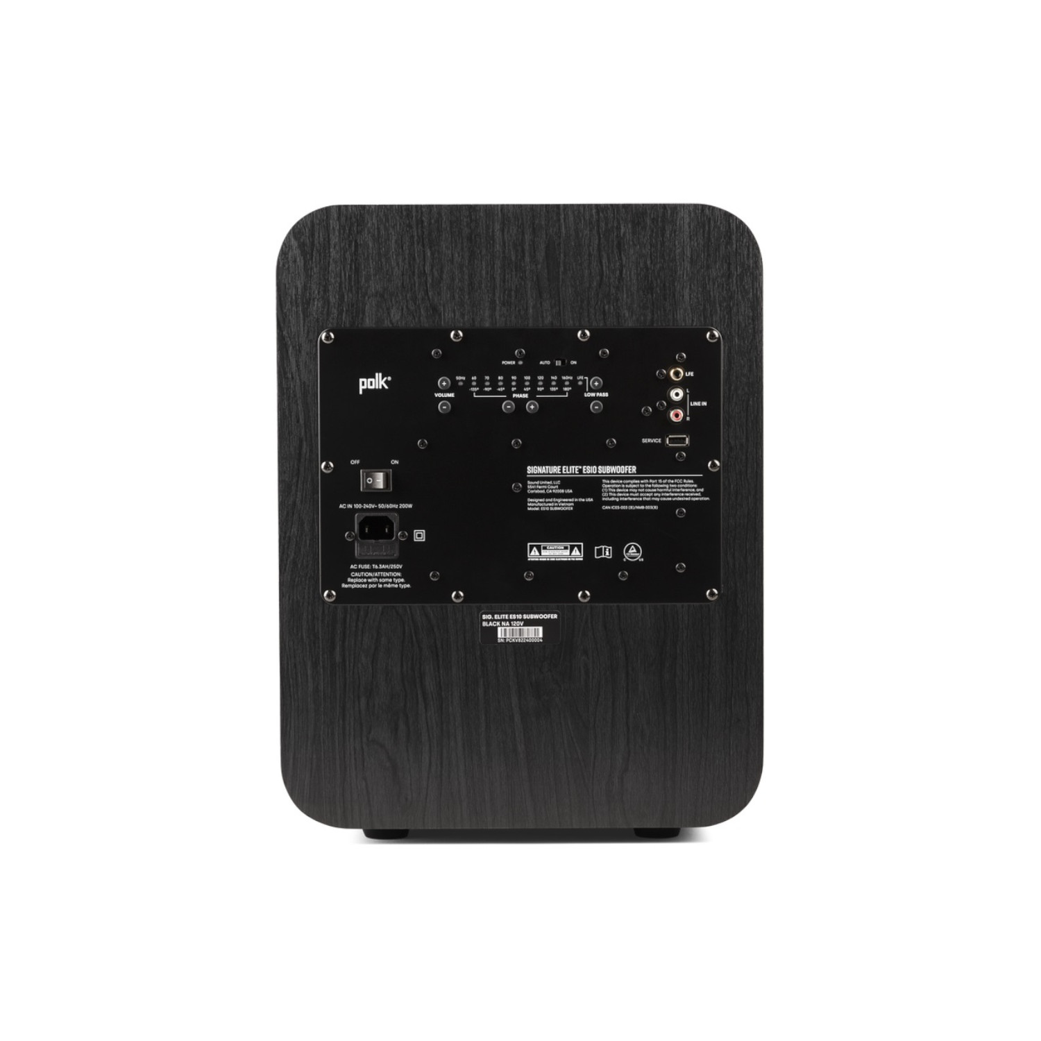 SUBWOOFER ACTIVO POLK AUDIO ES10SUB - 4