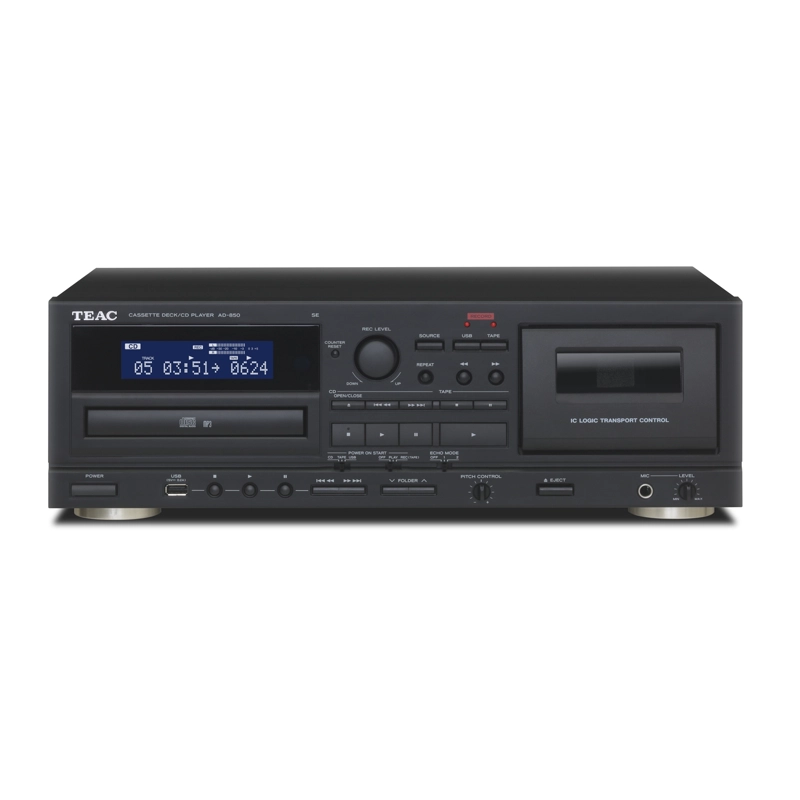 DECK DE CASSETTE Y REPRODUCTOR DE CD CON USB TEAC AD-850 - 1