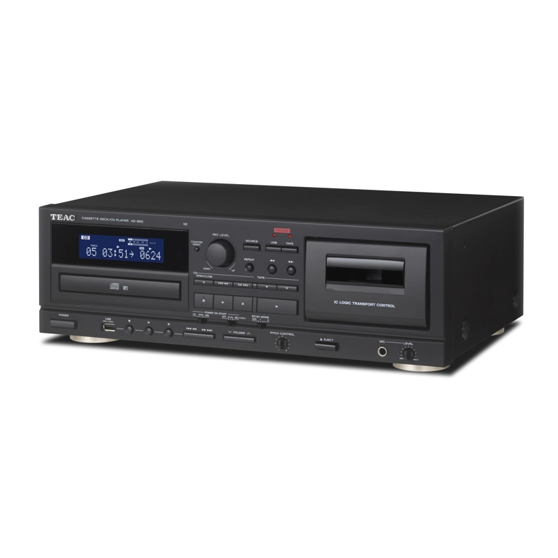 DECK DE CASSETTE Y REPRODUCTOR DE CD CON USB TEAC AD-850 - 2