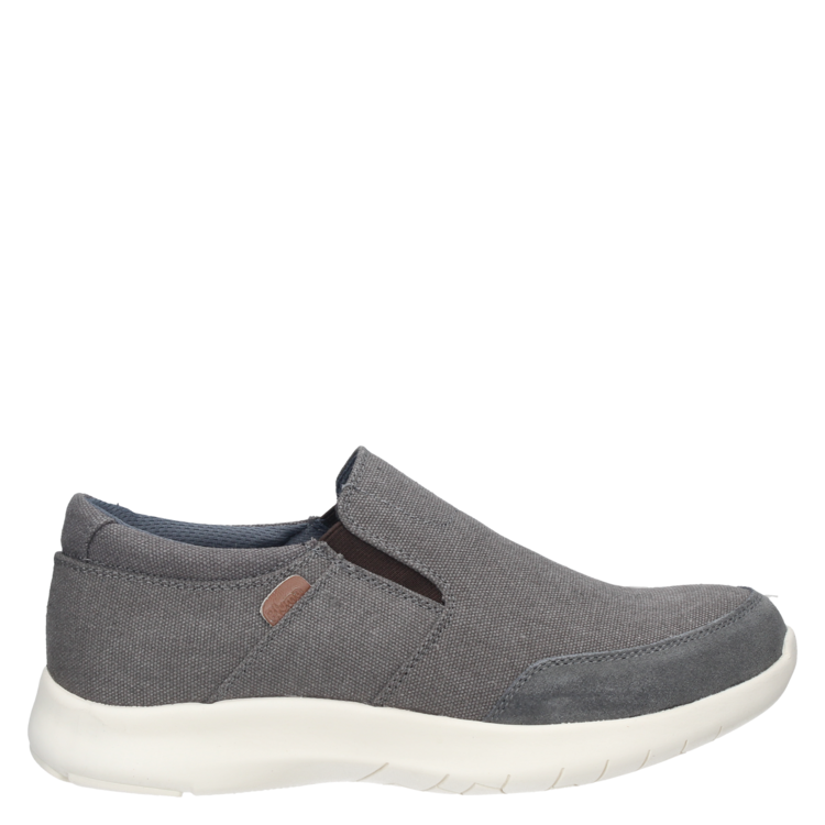 ZAPATILLAS HOMBRE PLUMA CASUALES GRIS CUERO D793 - 2