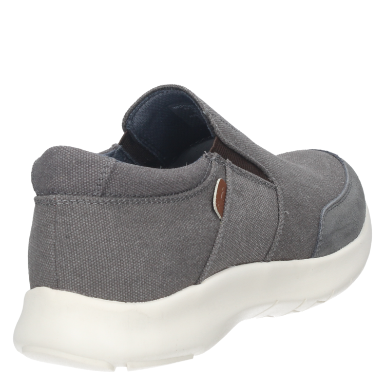 ZAPATILLAS HOMBRE PLUMA CASUALES GRIS CUERO D793 - 3