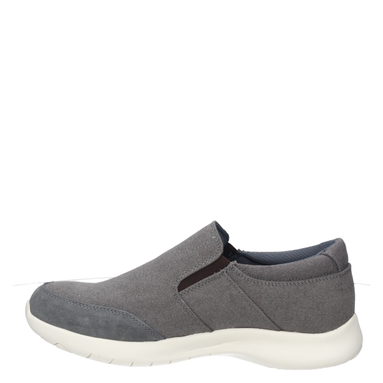 ZAPATILLAS HOMBRE PLUMA CASUALES GRIS CUERO D793 - 4