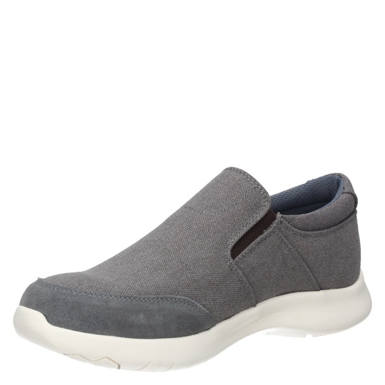 ZAPATILLAS HOMBRE PLUMA CASUALES GRIS CUERO D793 - 5