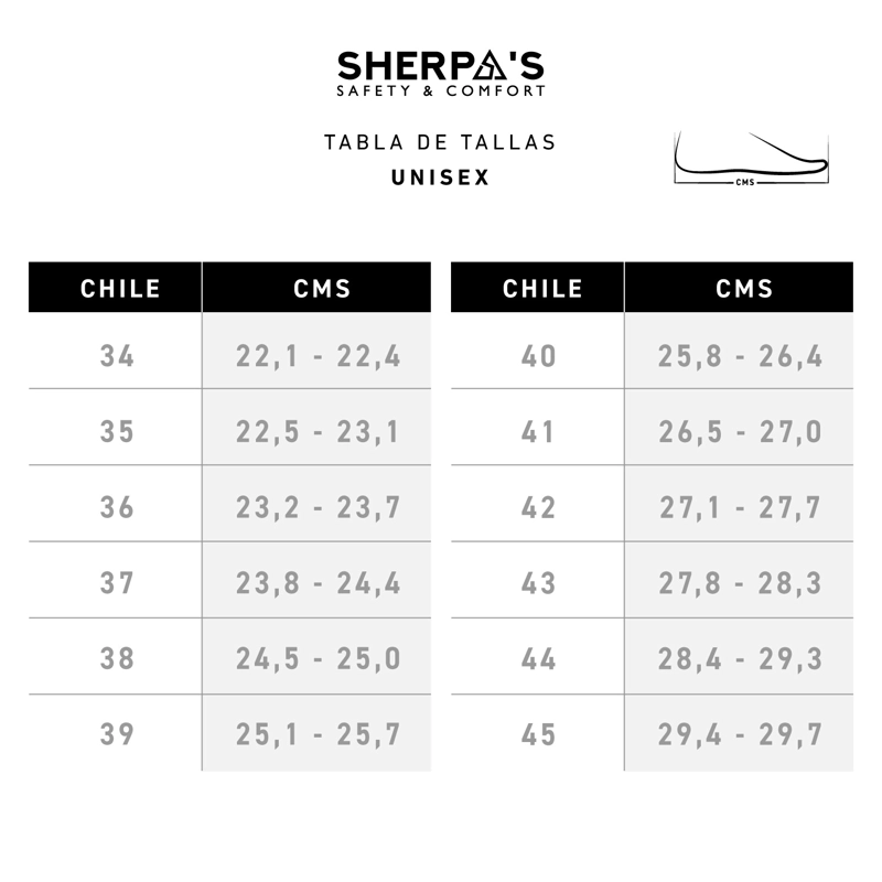 ZAPATO DE SEGURIDAD HOMBRE SHERPA'S - A920 - 7