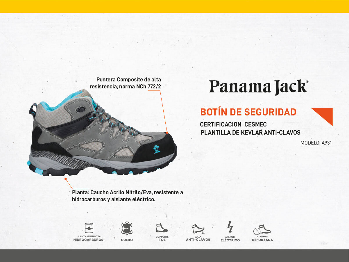 ZAPATO DE SEGURIDAD MUJER PANAMA JACK - A931 - 4