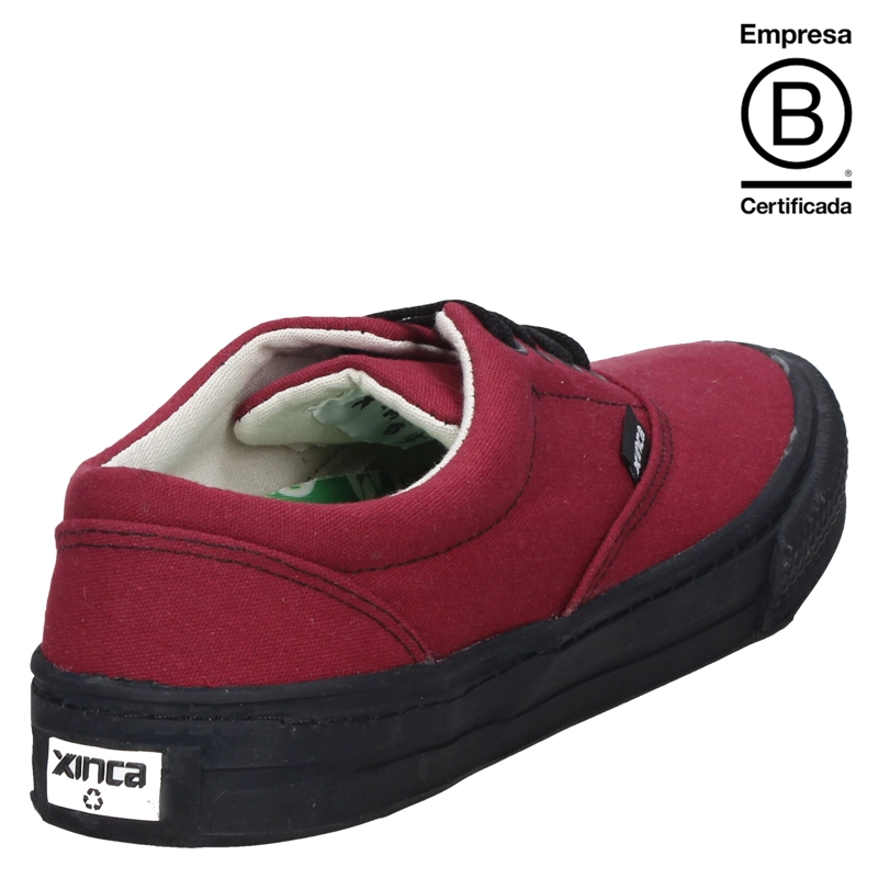ZAPATILLAS UNISEX XINCA CASUALES BURDEO UXU BORDÓ B279 - 3