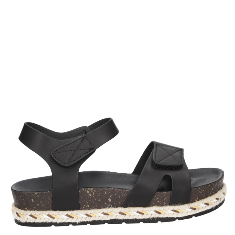 SANDALIAS MUJER DAKOTA CUERO NEGRO CASUAL - G656 - 2