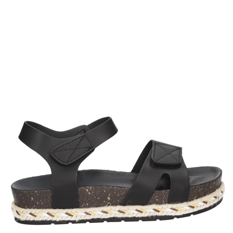 SANDALIAS MUJER DAKOTA CUERO NEGRO CASUAL - G656 - 2
