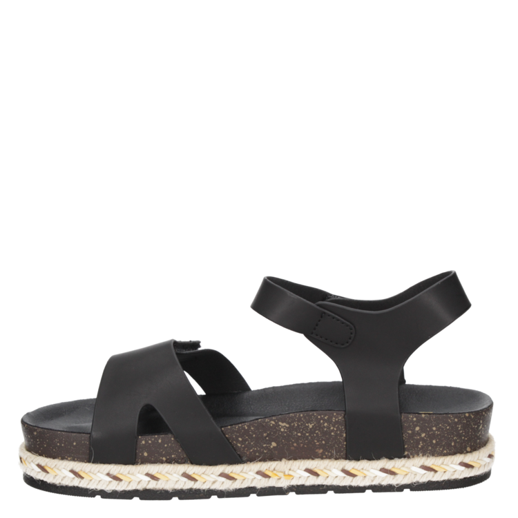 SANDALIAS MUJER DAKOTA CUERO NEGRO CASUAL - G656 - 4