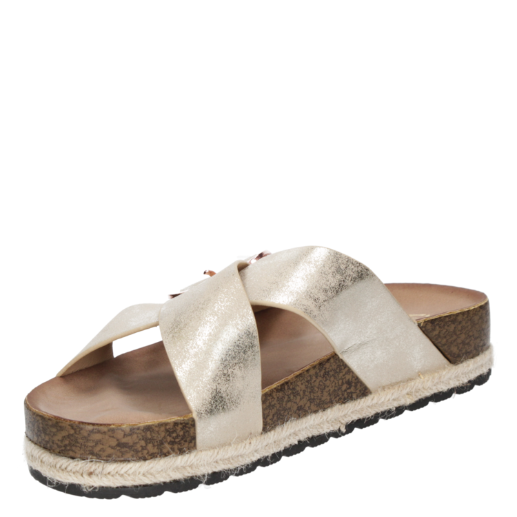SANDALIA CASUAL MUJER DAKOTA- G654 | DORADO - 4