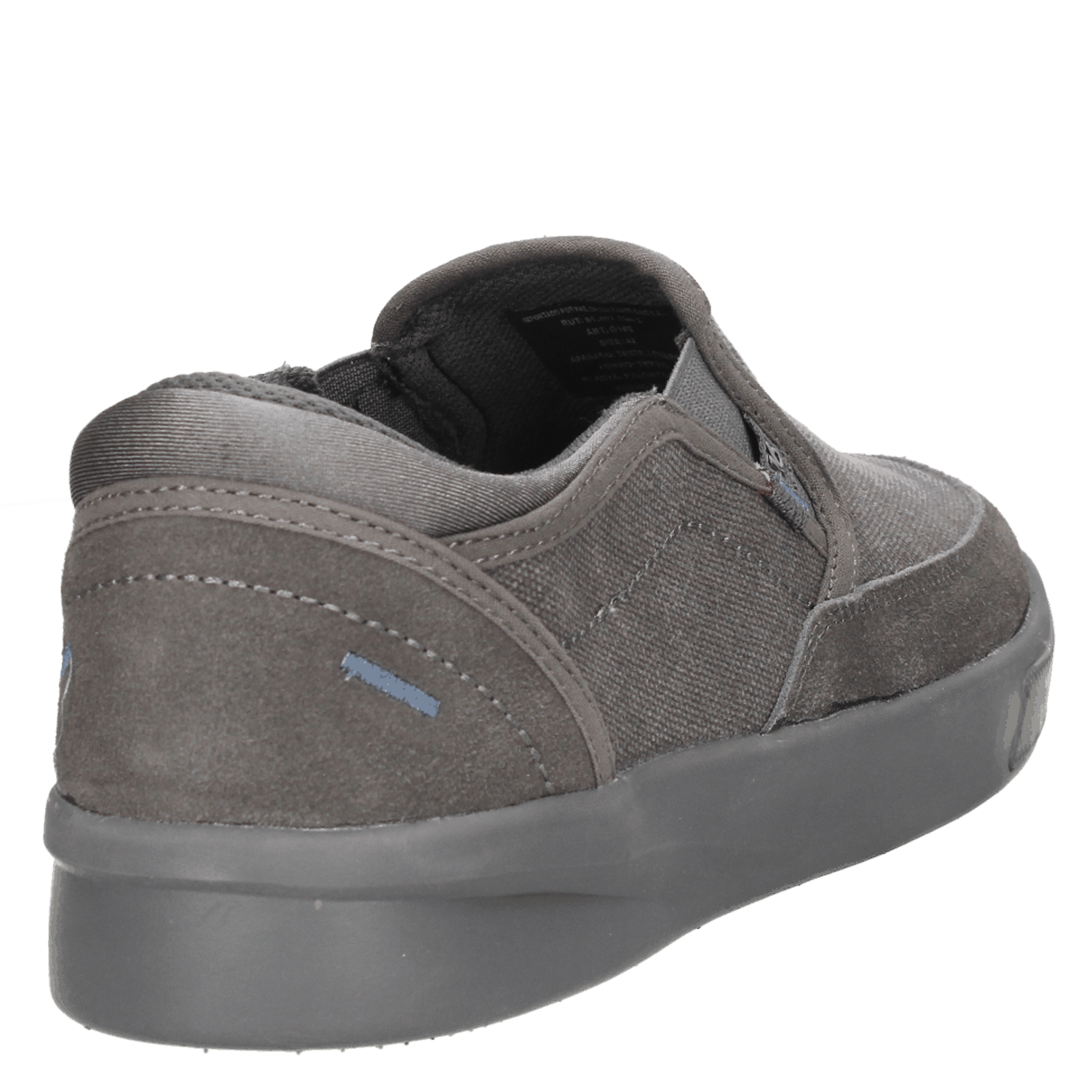 ZAPATILLAS HOMBRE 16 HRS CASUALES GRIS CUERO G108 - 3