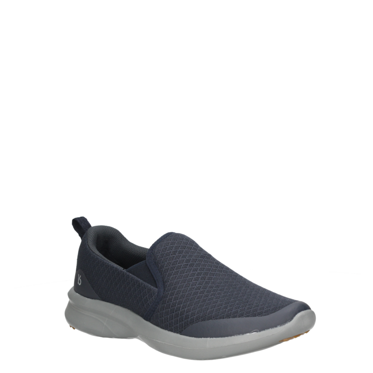 ZAPATILLAS HOMBRE 16 HRS CASUALES AZUL CUERO D155 - 1