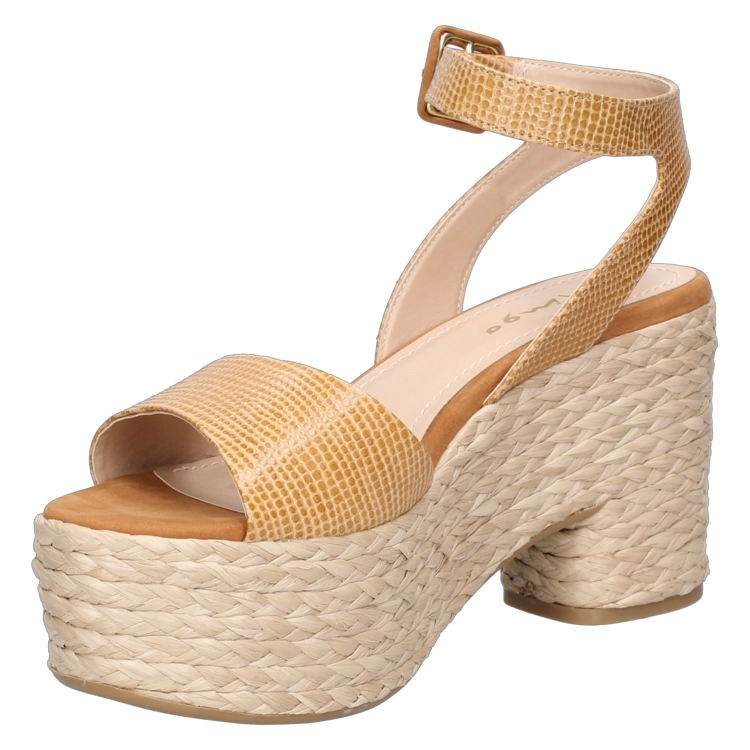 SANDALIAS MUJER MINGO CUERO MARRÓN CLARO CASUAL G516 - 5
