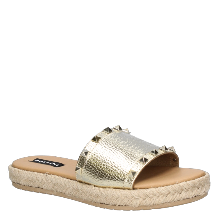 SANDALIA CASUAL MUJER POLLINI - G209 | DORADO - 1