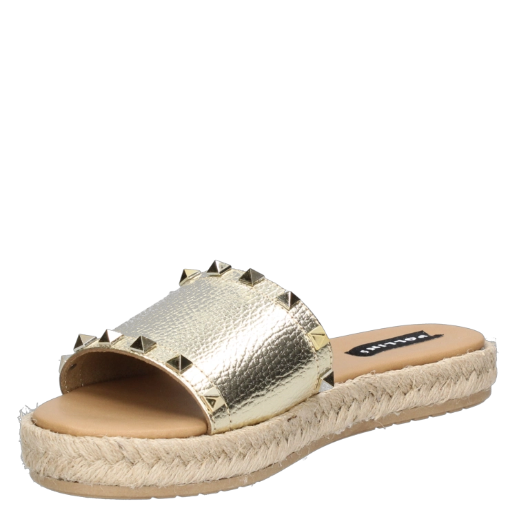 SANDALIA CASUAL MUJER POLLINI - G209 | DORADO - 5
