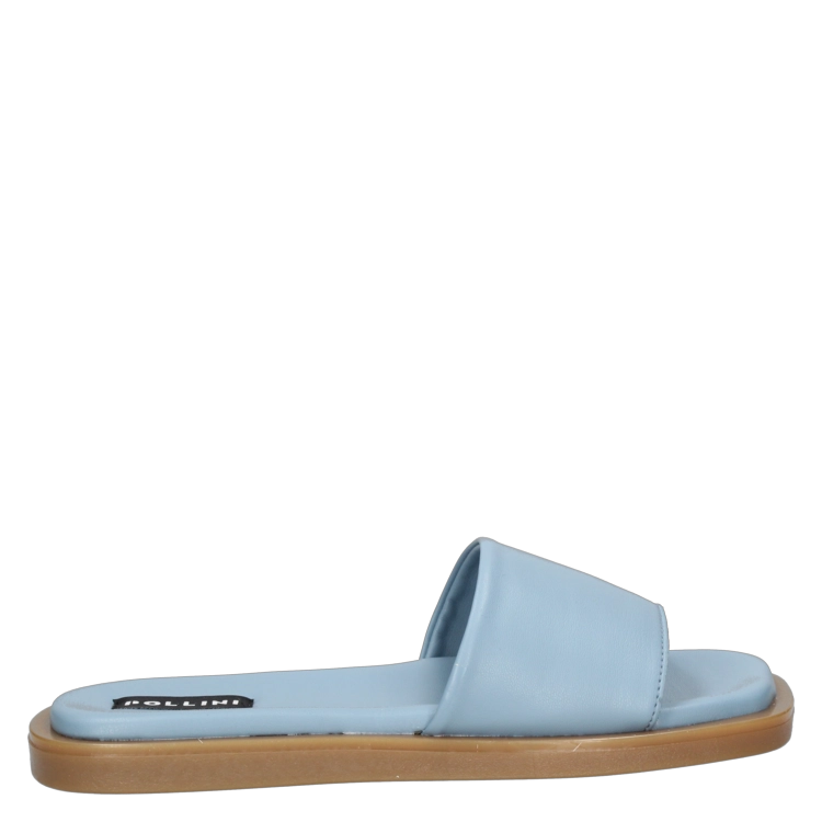 SANDALIAS MUJER POLLINI CUERO AZUL CASUAL G207 - 2