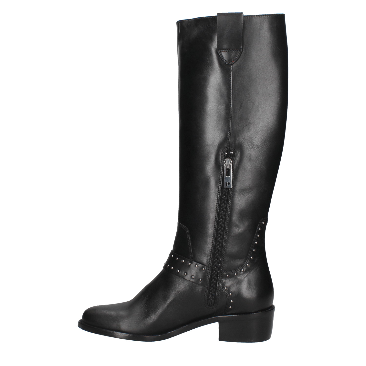 BOTAS MUJER POLLINI CUERO NEGRO CASUAL H254 - 4
