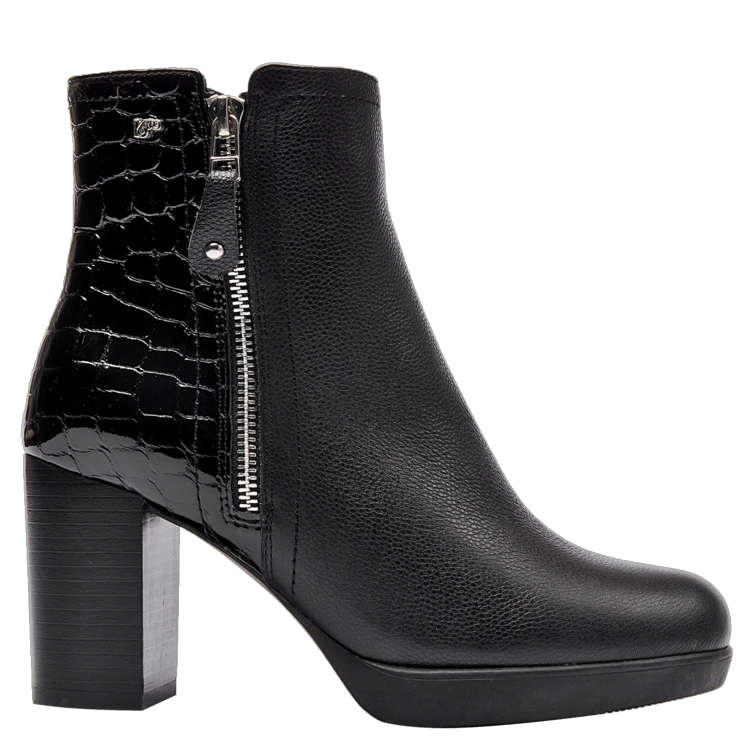 BOTIN TACO CUADRADO MUJER 16 HRS - H038 | NEGRO - 1
