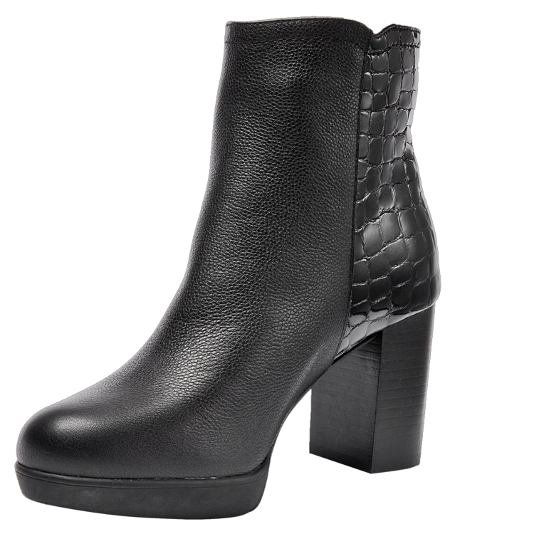 BOTIN TACO CUADRADO MUJER 16 HRS - H038 | NEGRO - 5