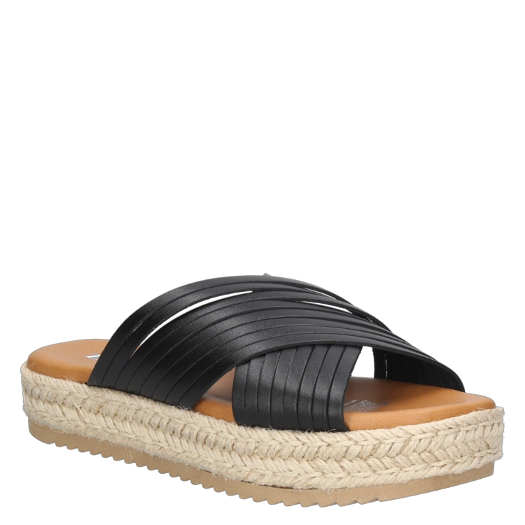 SANDALIAS MUJER ZAPPA CUERO NEGRO CASUAL G406 - 1