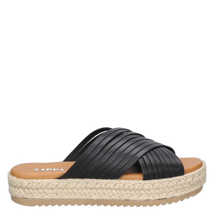 SANDALIAS MUJER ZAPPA CUERO NEGRO CASUAL G406 - 2